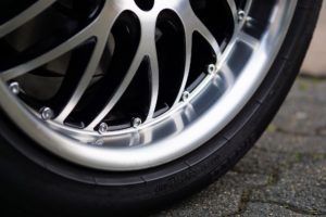 wheel rim close up